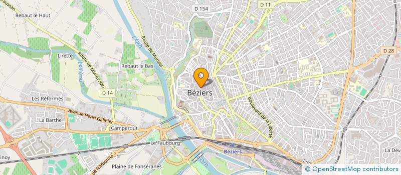 localisation de l'entreprise CINDERELLA à BEZIERS