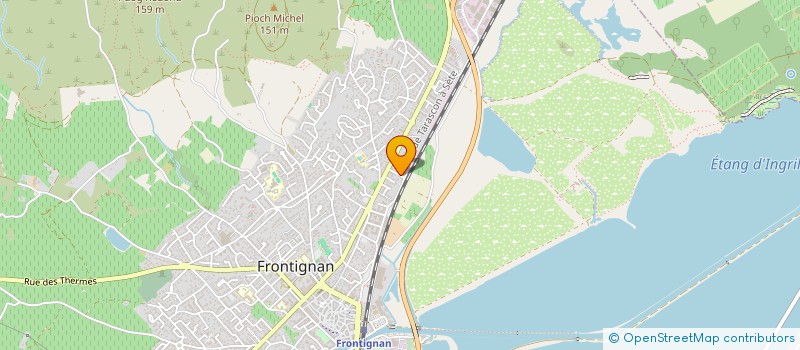 localisation de l'entreprise CINDJE  FRONTIGNAN