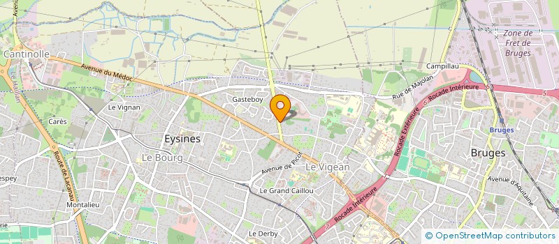 localisation de l'entreprise CINDRA  EYSINES