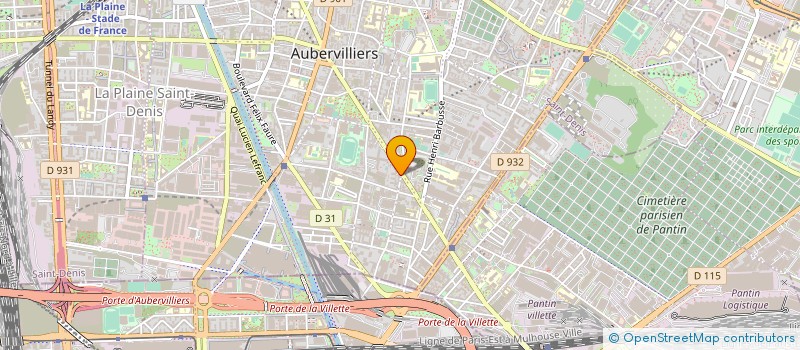 localisation de l'entreprise CINDY  AUBERVILLIERS