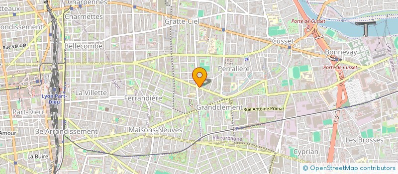localisation de l'entreprise CINDY COSMETIQUES à VILLEURBANNE