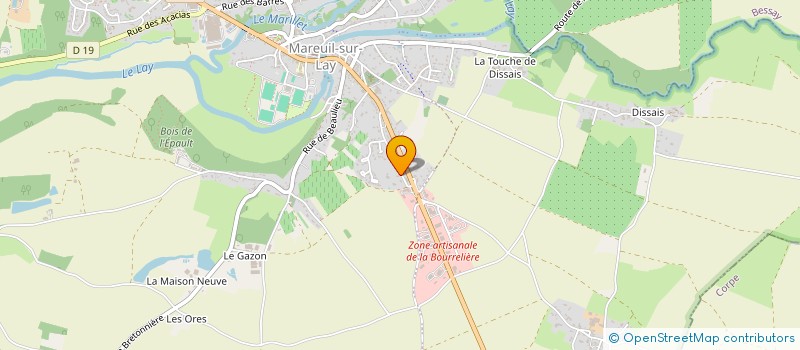 localisation de l'entreprise CINDY DAVY  MAREUIL SUR LAY-DISSAIS