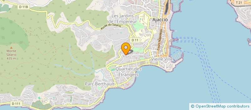 localisation de l'entreprise CINE 2000 à AJACCIO