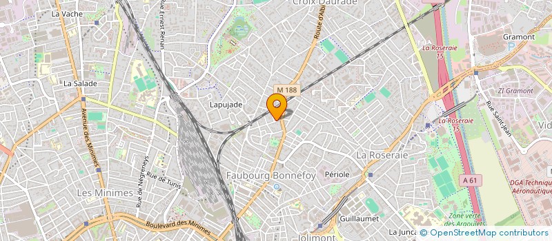 localisation de l'entreprise CINE 2000 à TOULOUSE