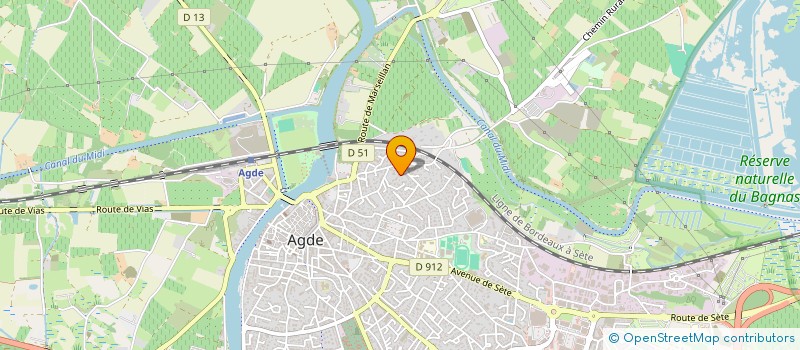 localisation de l'entreprise CINE ACT  AGDE