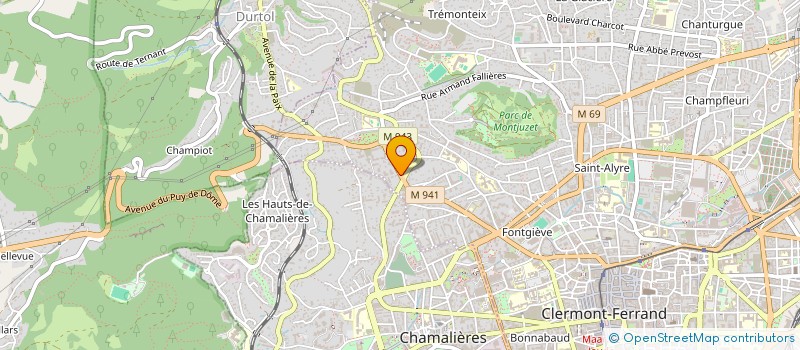 localisation de l'entreprise CINE AMELIE à CLERMONT-FERRAND