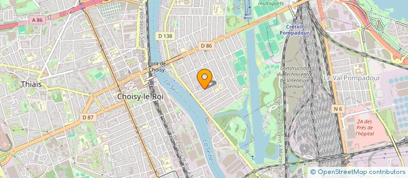 localisation de l'entreprise CINE ARTS PASSION - CAP 2026 à CHOISY-LE-ROI