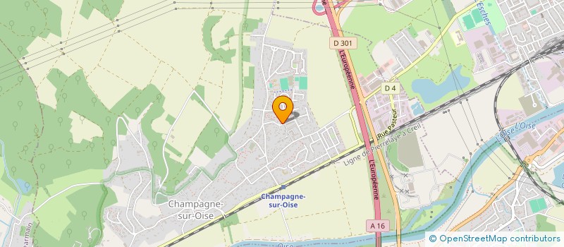 localisation de l'entreprise CINE ASCENSION  CHAMPAGNE-SUR-OISE