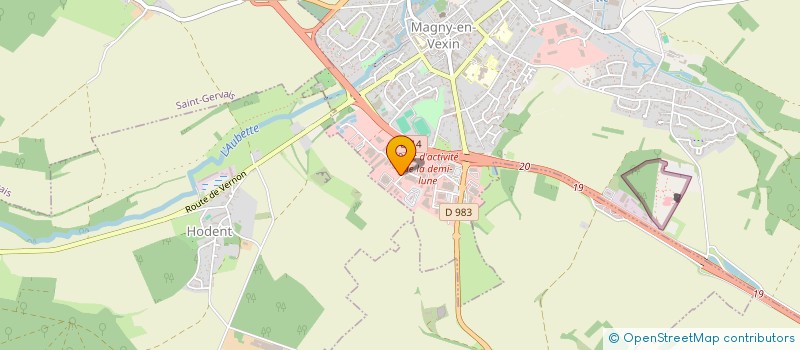 localisation de l'entreprise CINE AUTOMOBILES  MAGNY-EN-VEXIN