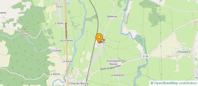 localisation de l'entreprise CINE AUVERGNE DIFFUSION  ARLANC