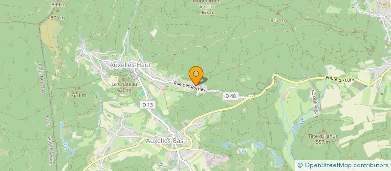 localisation de l'entreprise CINE-BARRICADE  AUXELLES-HAUT