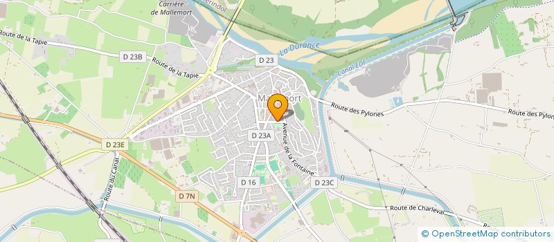 localisation de l'entreprise CINE BONNE NOUVELLE à MALLEMORT