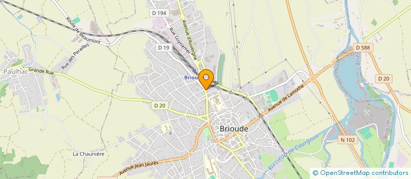localisation de l'entreprise CINE CLUB BRIVADOIS à BRIOUDE