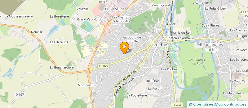 localisation de l'entreprise CINE CLUB DE JEUNES DE LOCHES BEAULIEU à LOCHES