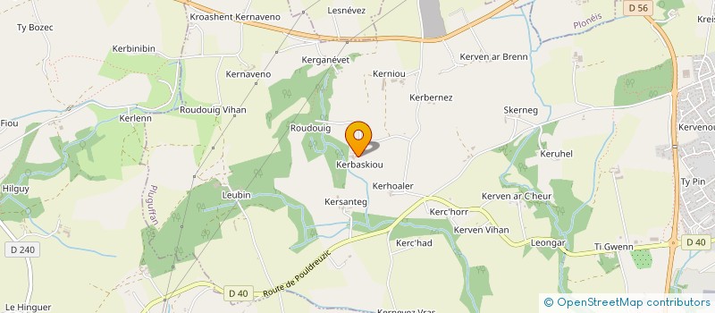 localisation de l'entreprise CINE-CLUB DE KERBASKIOU  PLUGUFFAN
