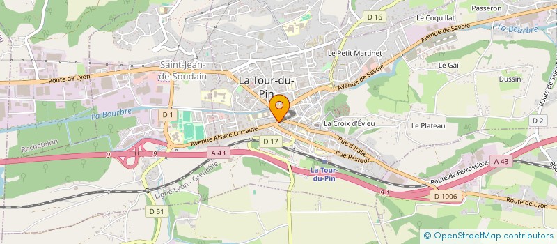 localisation de l'entreprise CINE CLUB DE LA TOUR DU PIN à LA TOUR-DU-PIN