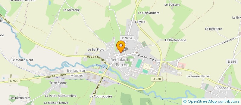 localisation de l'entreprise CINE-CLUB DU PERCHE REMALARDAIS à REMALARD-EN-PERCHE