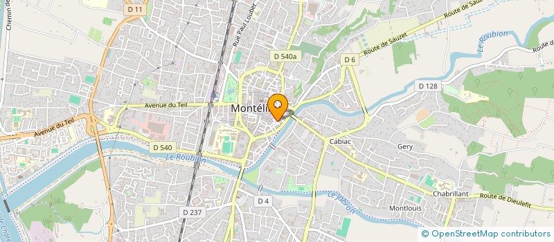 localisation de l'entreprise CINE-CLUB FILM ET CULTURE à MONTELIMAR