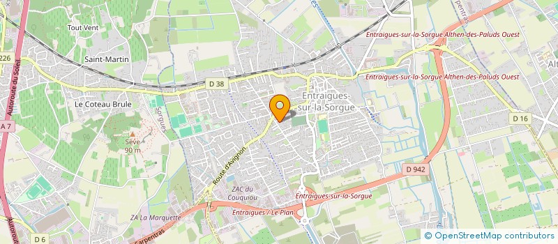 localisation de l'entreprise CINE-CLUB FILMODEON  ENTRAIGUES-SUR-LA-SORGUE