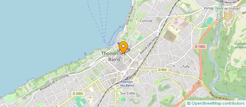 localisation de l'entreprise CINE-CLUB LE SILENCIO à THONON-LES-BAINS