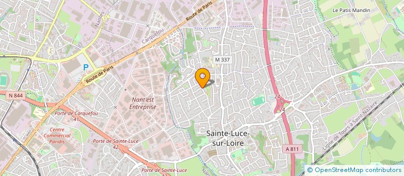 localisation de l'entreprise CINE-CLUB PARADISO  SAINTE-LUCE-SUR-LOIRE