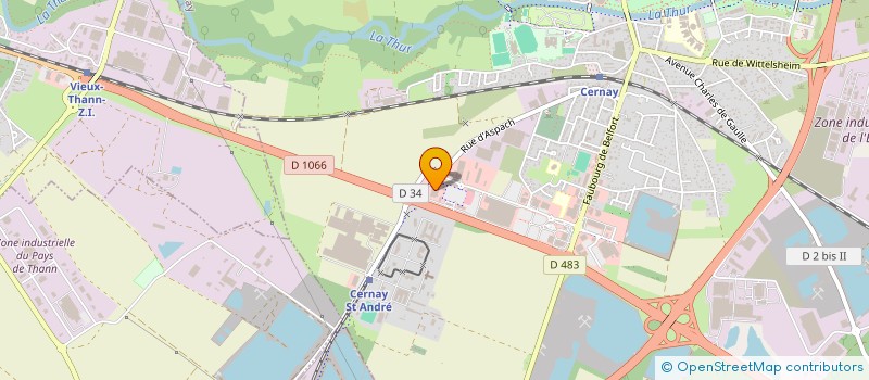 localisation de l'entreprise CINE CROISIERE SERVICES à CERNAY