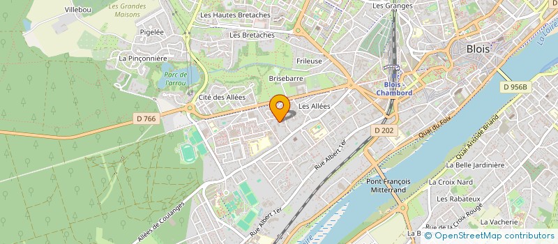 localisation de l'entreprise CINE'FIL  BLOIS