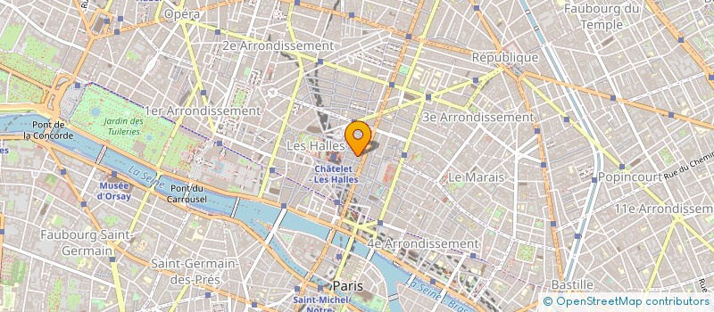 localisation de l'entreprise CINE FORUM 72  PARIS
