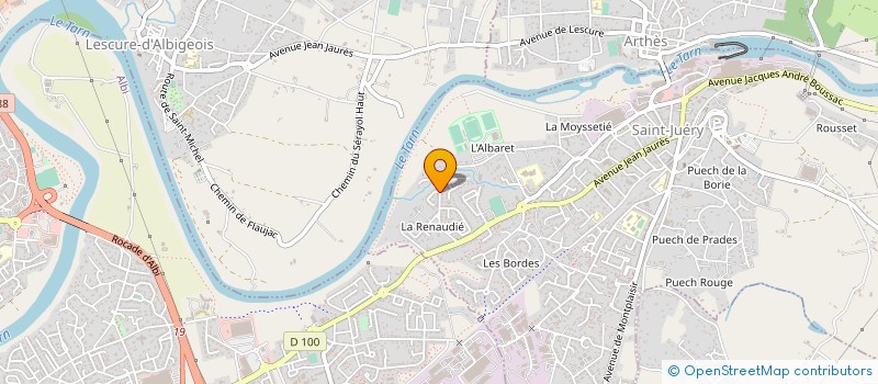 localisation de l'entreprise CINE FORUM D ALBI à SAINT-JUERY