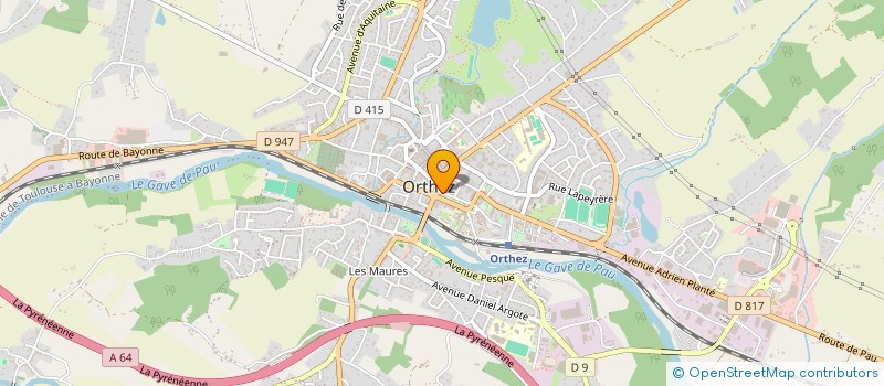 localisation de l'entreprise CINE GASTON PHOEBUS  ORTHEZ