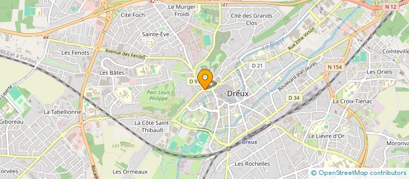 localisation de l'entreprise CINE IN à DREUX