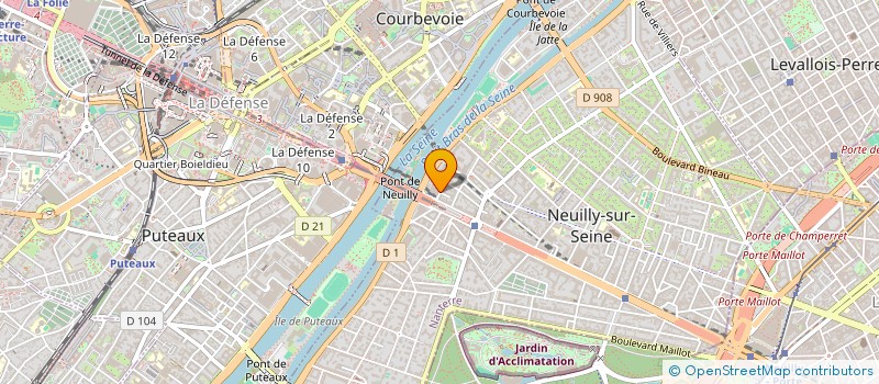 localisation de l'entreprise CINE INVESTISSEMEMTS à NEUILLY-SUR-SEINE