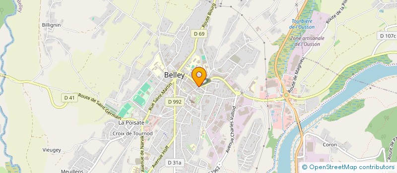 localisation de l'entreprise CINE L'ARLEQUIN à BELLEY