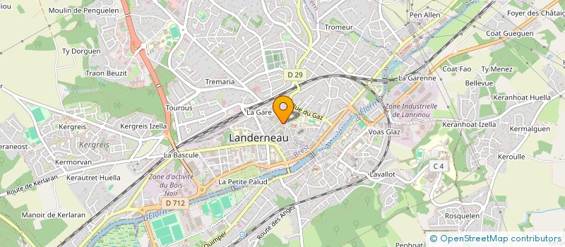 localisation de l'entreprise CINE LANDERNE à LANDERNEAU
