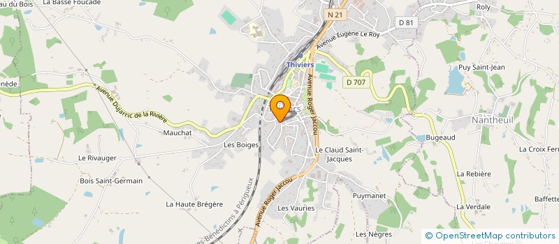 localisation de l'entreprise CINE LIMOUSIN QUERCY PERIGORD à THIVIERS