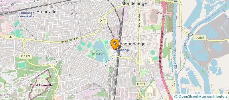 localisation de l'entreprise CINE LUMIERE à HAGONDANGE