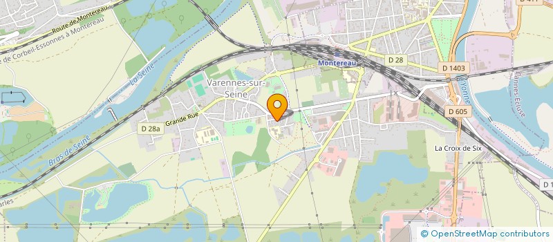 localisation de l'entreprise CINE MONTEREAU POINT COM  VARENNES-SUR-SEINE