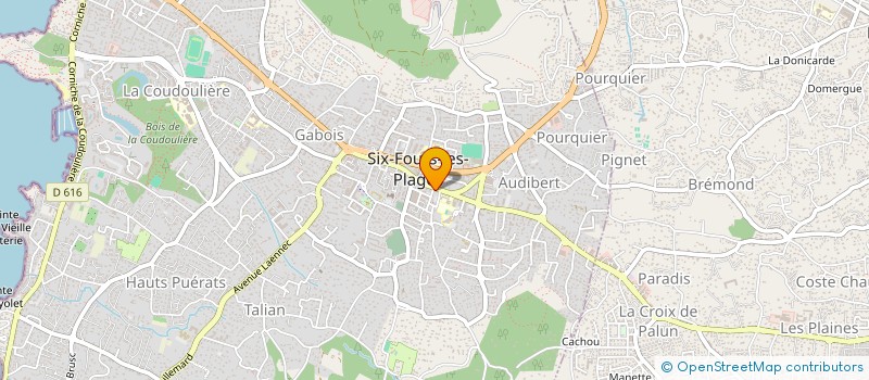 localisation de l'entreprise CINE PIZZA à SIX-FOURS-LES-PLAGES