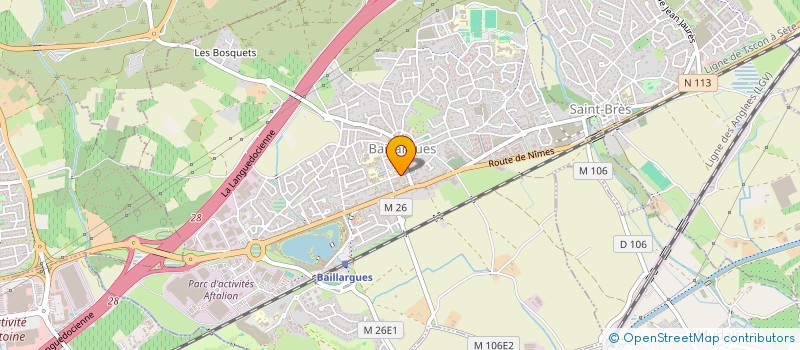 localisation de l'entreprise CINE PLAN à BAILLARGUES