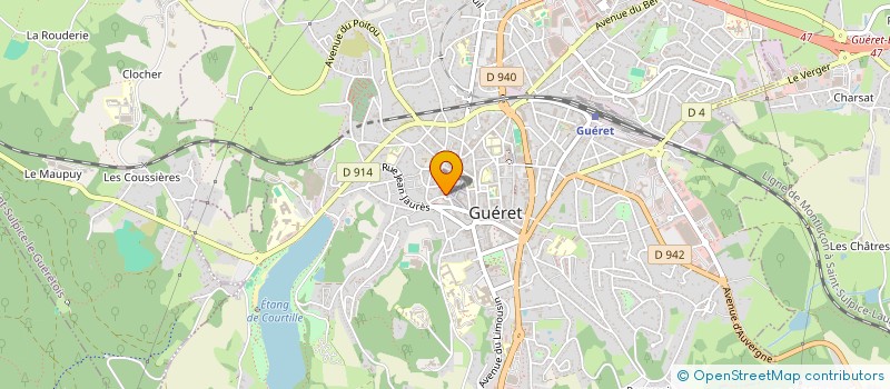 localisation de l'entreprise CINE PLUS EN LIMOUSIN à GUERET