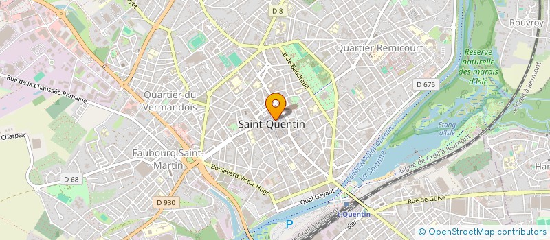 localisation de l'entreprise CINE PRO à SAINT-QUENTIN