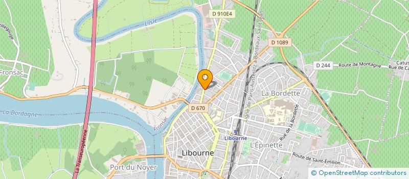 localisation de l'entreprise CINE QUA NON à LIBOURNE