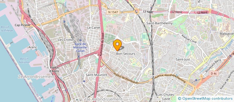 localisation de l'entreprise CINE'QUANONE à MARSEILLE 14EME