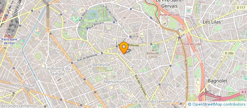 localisation de l'entreprise CINE SERVICES +  PARIS