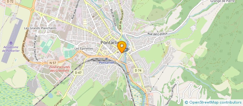 localisation de l'entreprise CINE SNACK à PONTARLIER