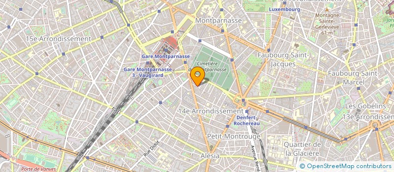 localisation de l'entreprise CINE TAMARIS  PARIS