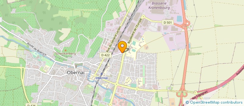 localisation de l'entreprise CINE TURQUOISE  OBERNAI