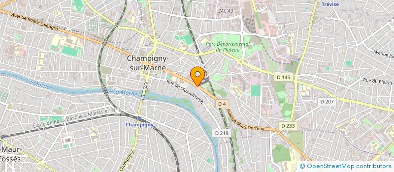 localisation de l'entreprise CINE VARIETE SHOW à CHAMPIGNY-SUR-MARNE