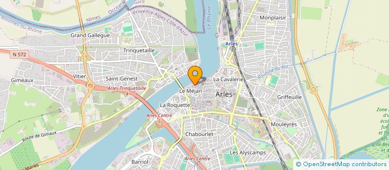 localisation de l'entreprise CINEACTES  ARLES