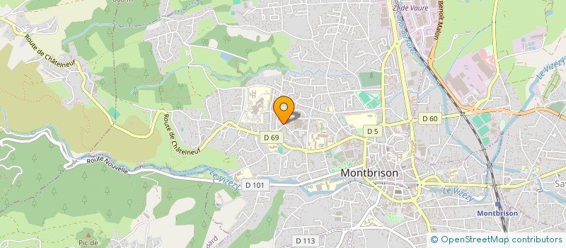 localisation de l'entreprise CINEART  MONTBRISON